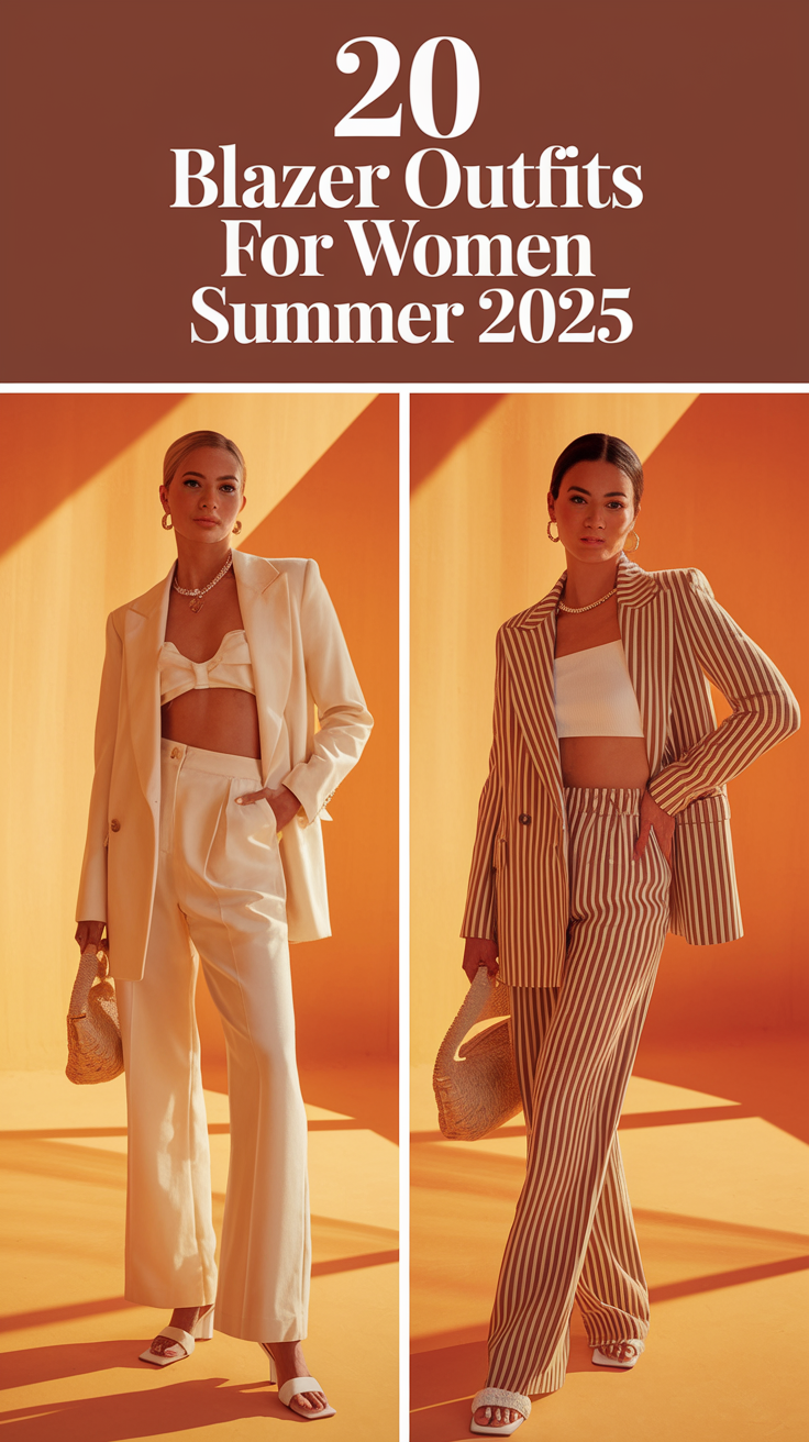Blazer Outfits for Women Summer 2025: Fresh, Smart, and Effortlessly Cool