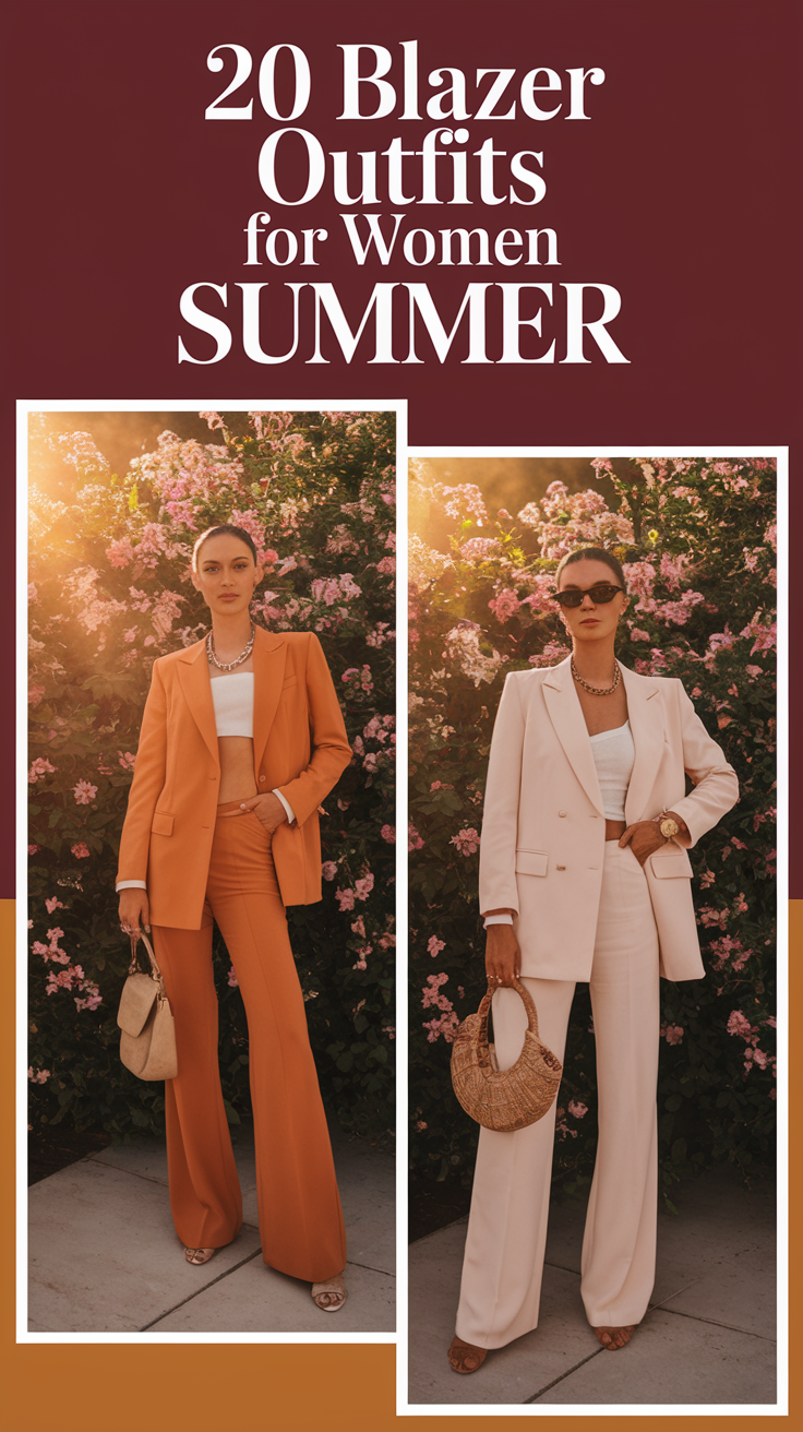 Blazer Outfits for Women Summer 2025: Fresh, Smart, and Effortlessly Cool
