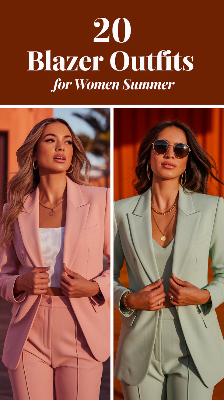 Blazer Outfits for Women Summer 2025: Fresh, Smart, and Effortlessly Cool