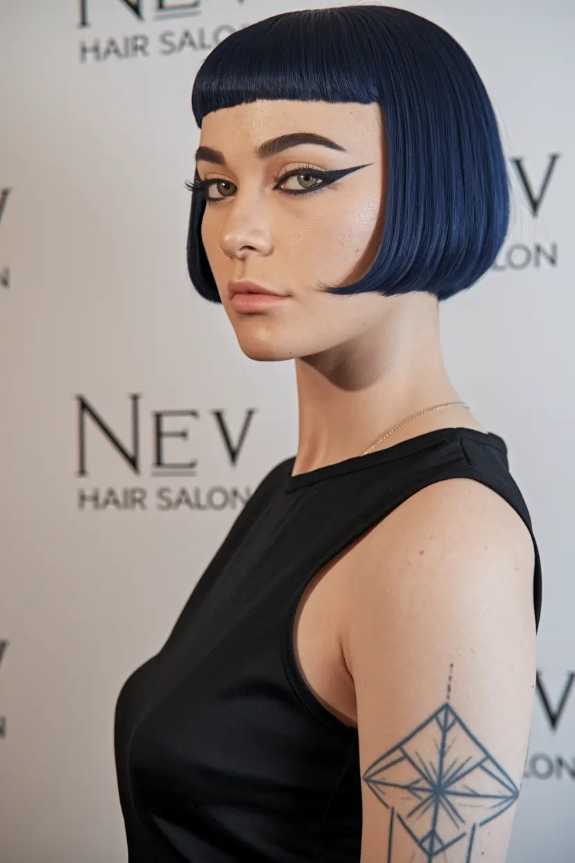bob haircuts - summer ideas 2025 Platinum Wavy Bob with Side Lift