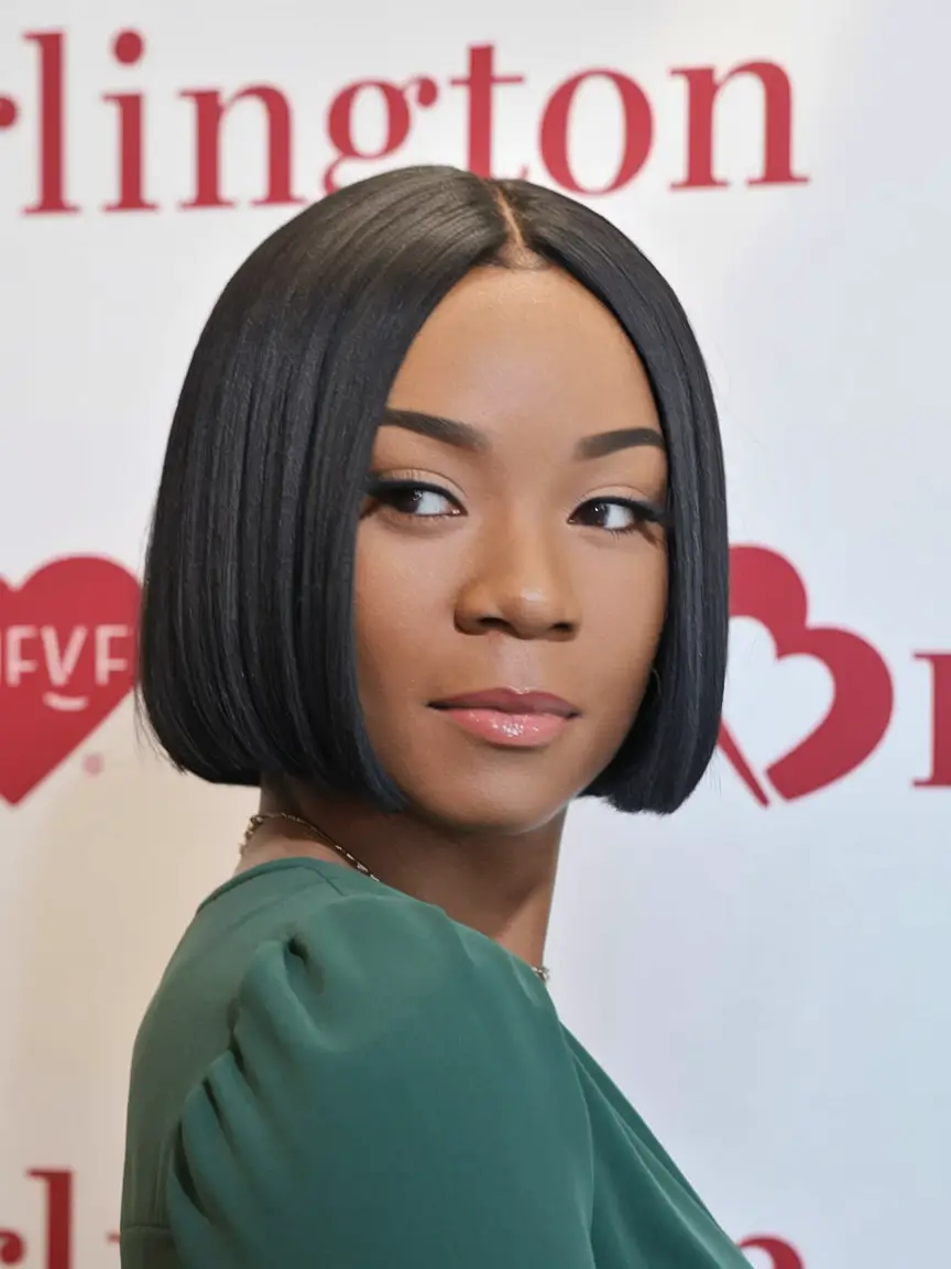 bob haircuts - summer ideas 2025 Glossy Midnight Classic Bob