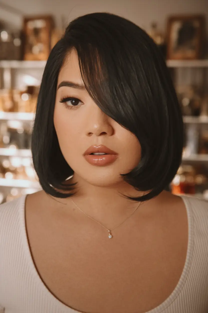 bob haircuts - summer ideas 2025 Minimalist Beach Club Blunt Bob