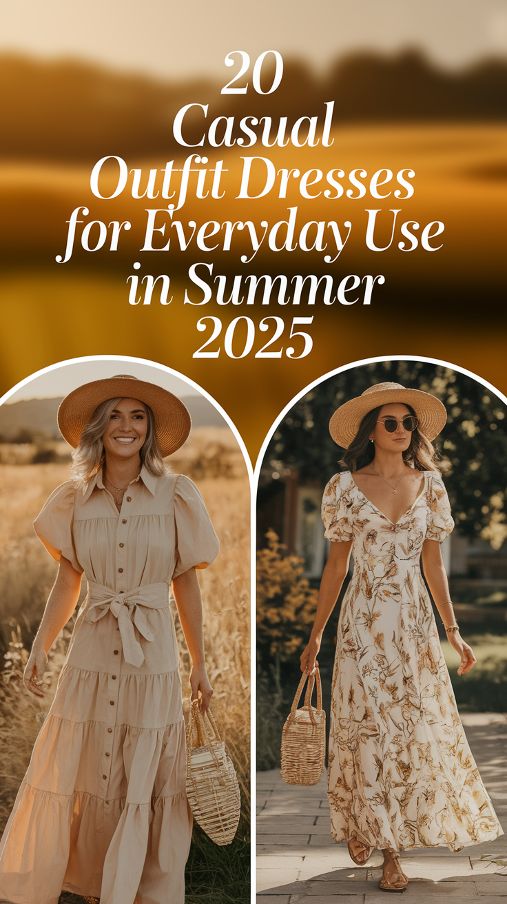 Casual Outfit Dresses for Everyday Use in Summer 2025