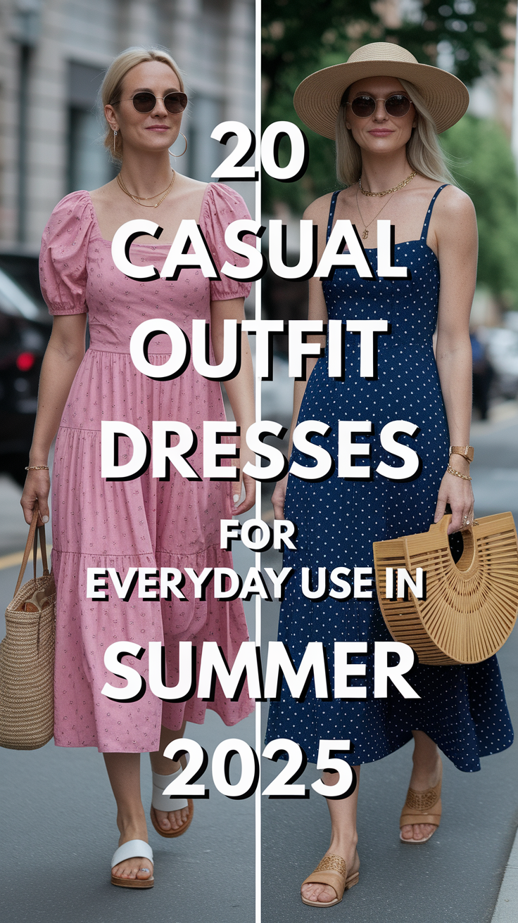Casual Outfit Dresses for Everyday Use in Summer 2025