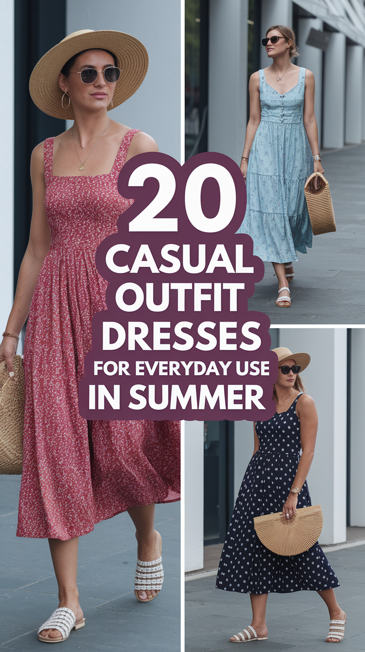 Casual Outfit Dresses for Everyday Use in Summer 2025