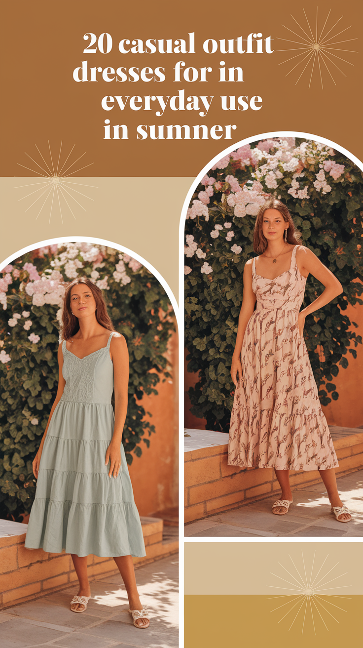 Casual Outfit Dresses for Everyday Use in Summer 2025
