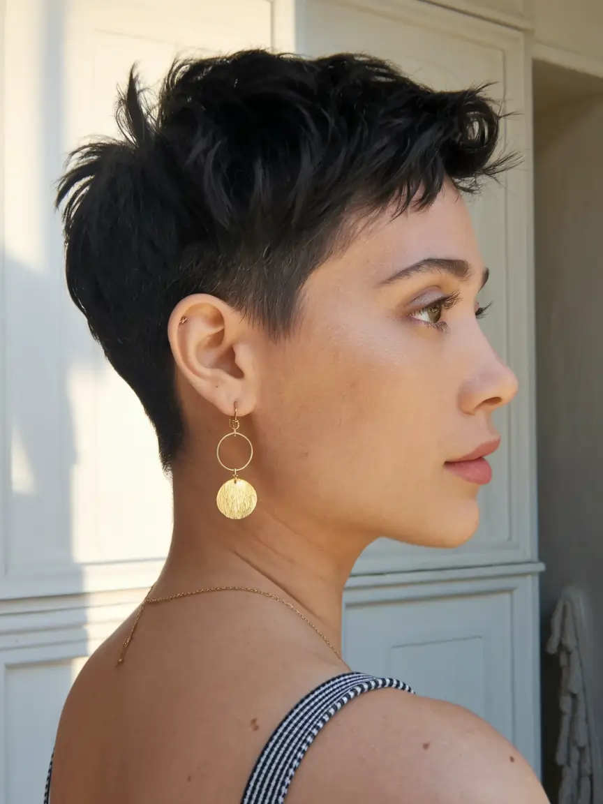 short pixie summer haircuts Undercut Soft Pixie with Tousled Finish