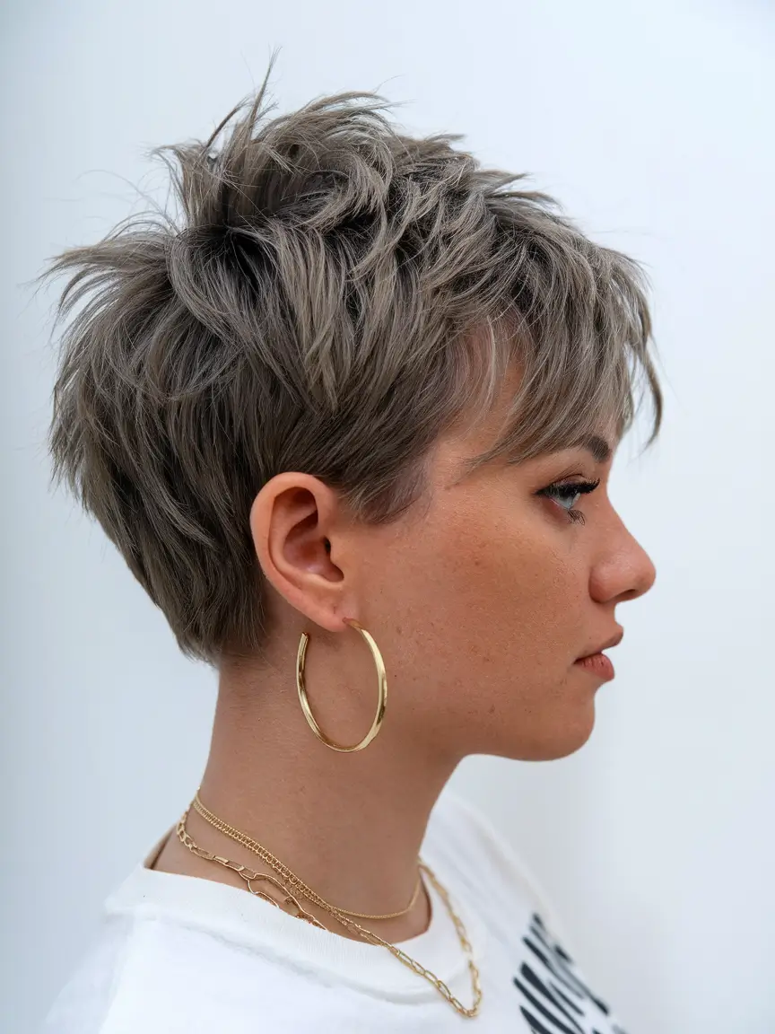 short summer hairstyles pixie haircuts undercut Modern Mushroom Pixie with Volumized Layers