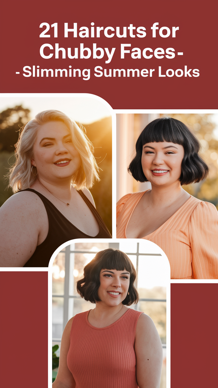 Haircuts for Chubby Faces 21 Ideas – Slimming Summer Looks 2025