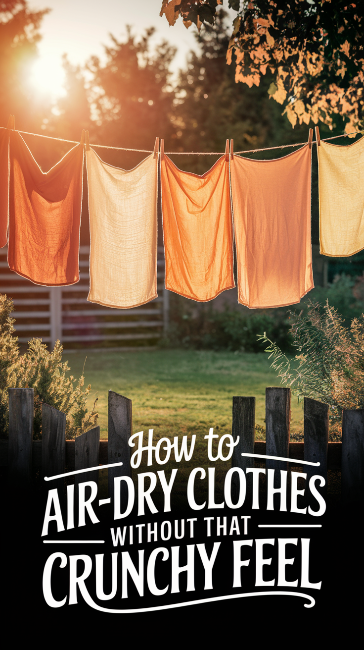 How to Air-Dry Clothes Without That Crunchy Feel