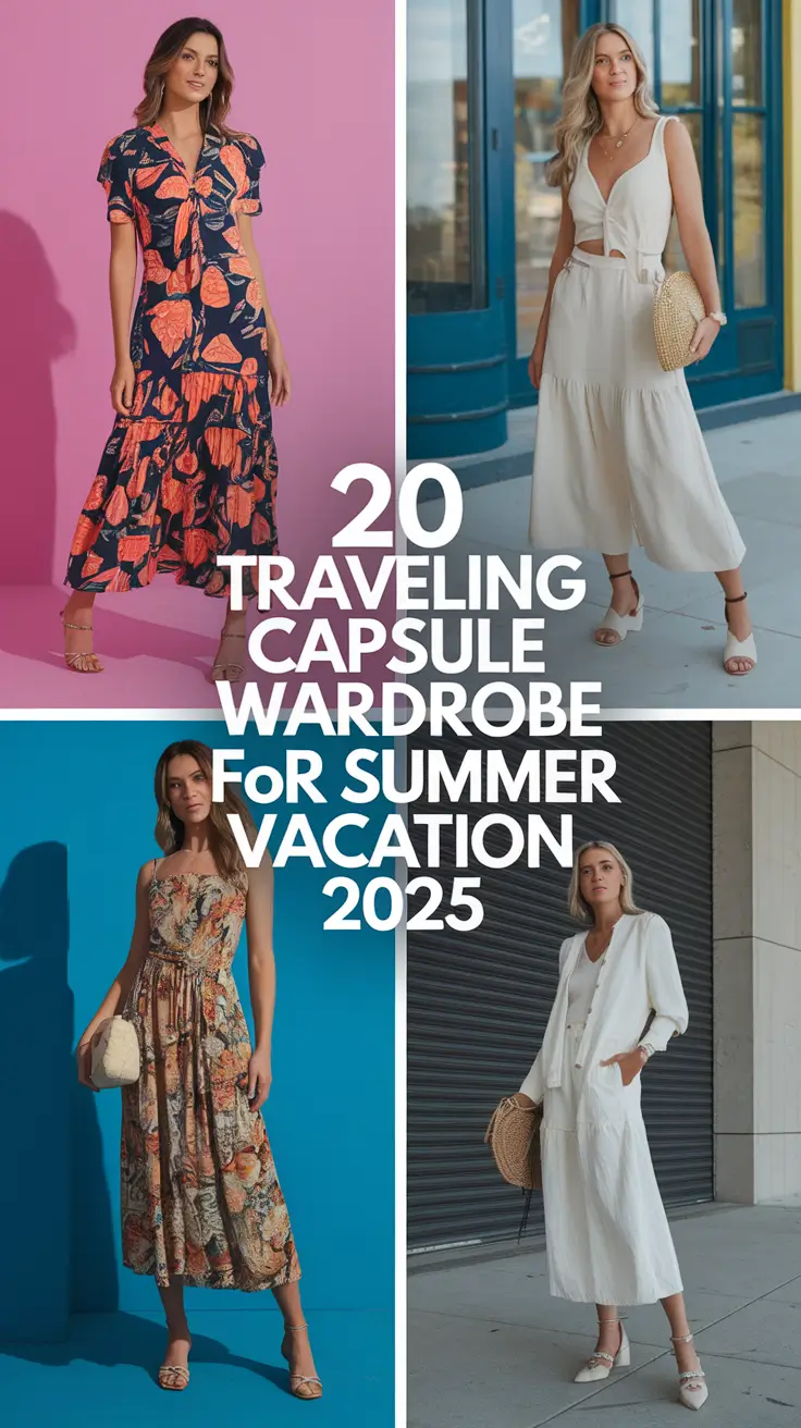 The Ultimate Traveling Capsule Wardrobe for Summer Vacation 2025