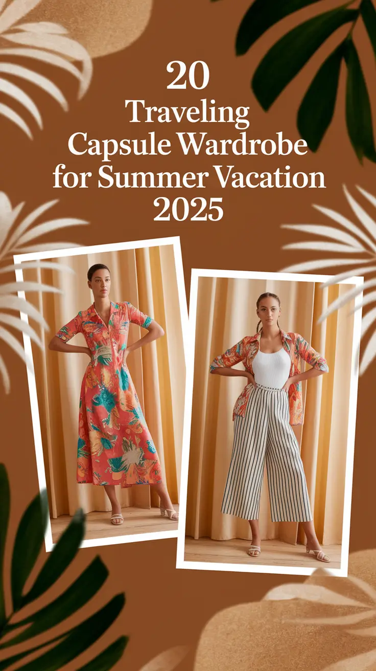 The Ultimate Traveling Capsule Wardrobe for Summer Vacation 2025