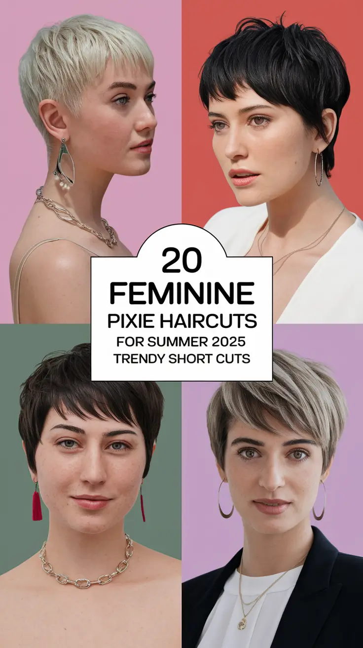 Feminine Pixie Haircuts for Summer 2025 – Trendy Short Cuts You’ll Love