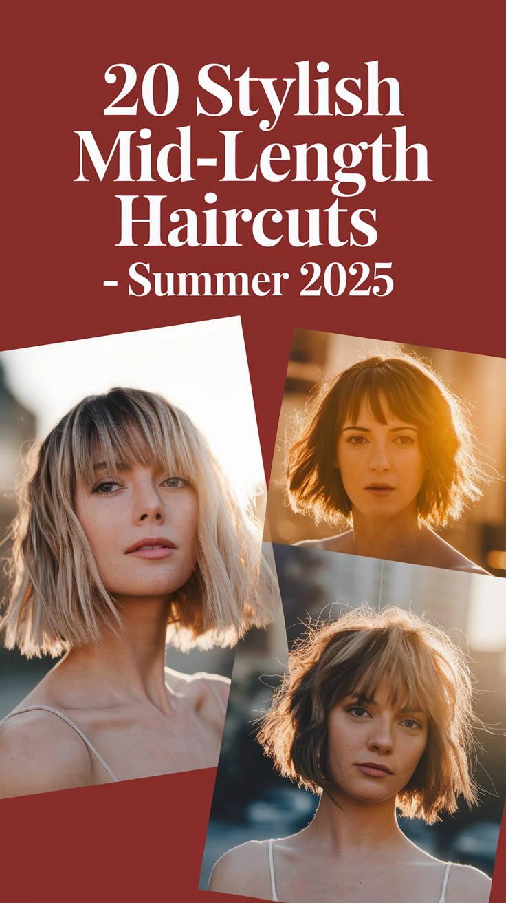 Stylish Mid-Length Haircuts – Summer 2025