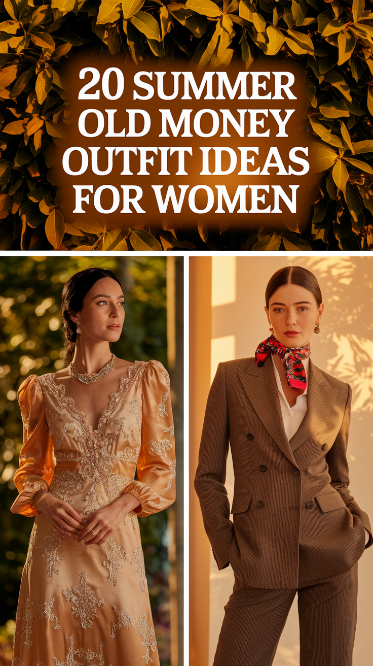 Summer 2025 Old Money Outfit 20 Ideas for Women