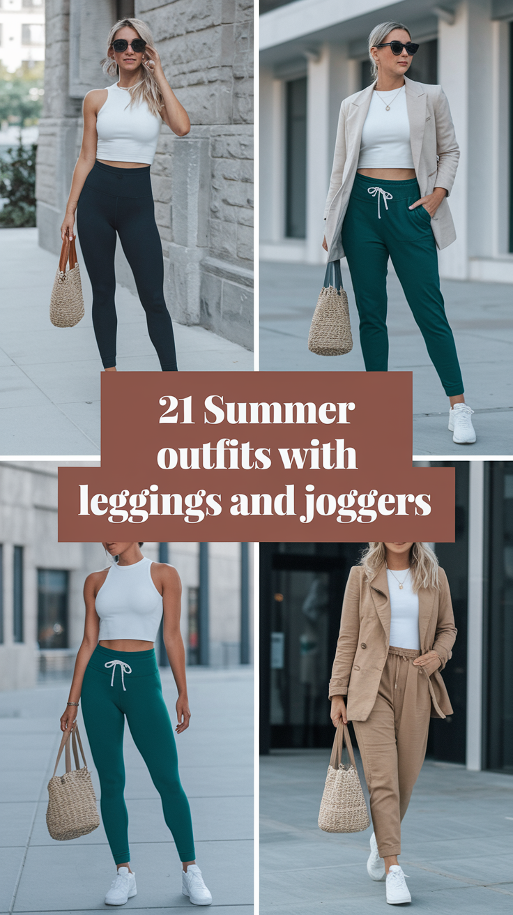 Summer 2025 Outfits With Leggings and Joggers: The Chic, The Comfy, and The Cool
