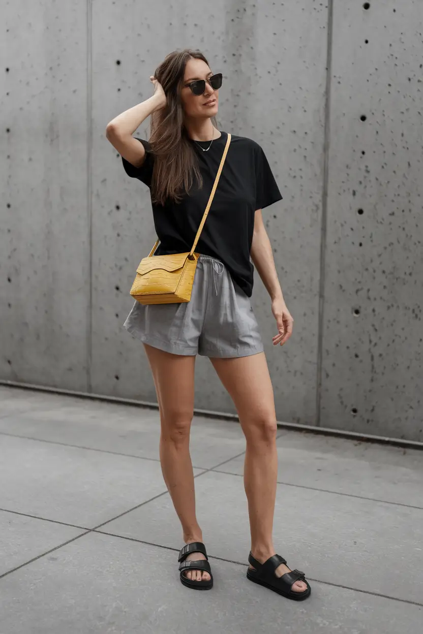 Basic outfits for summer 2025 Modern Urban Chill in Monochrome Neutrals