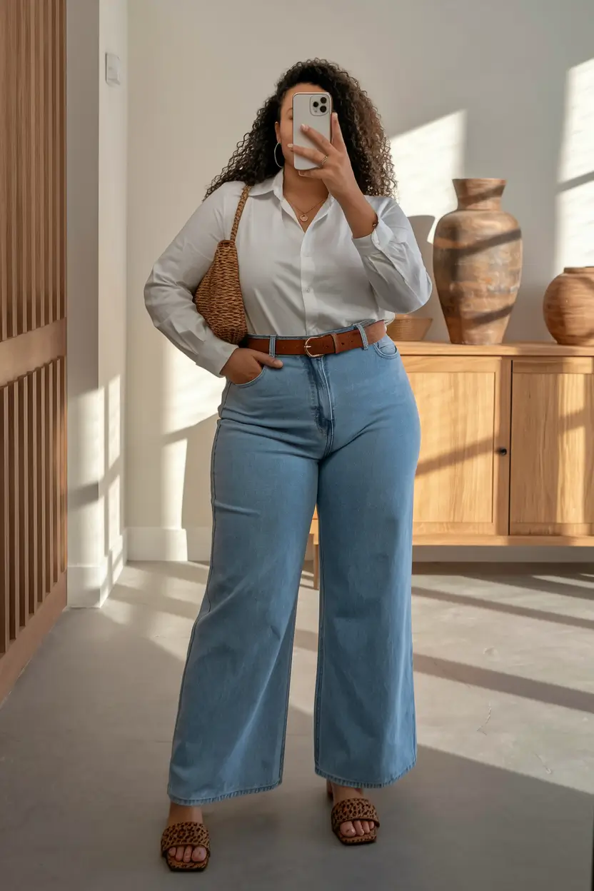 curvy outfits ideas summer 2025 Soft Neutrals and Elevated Basics