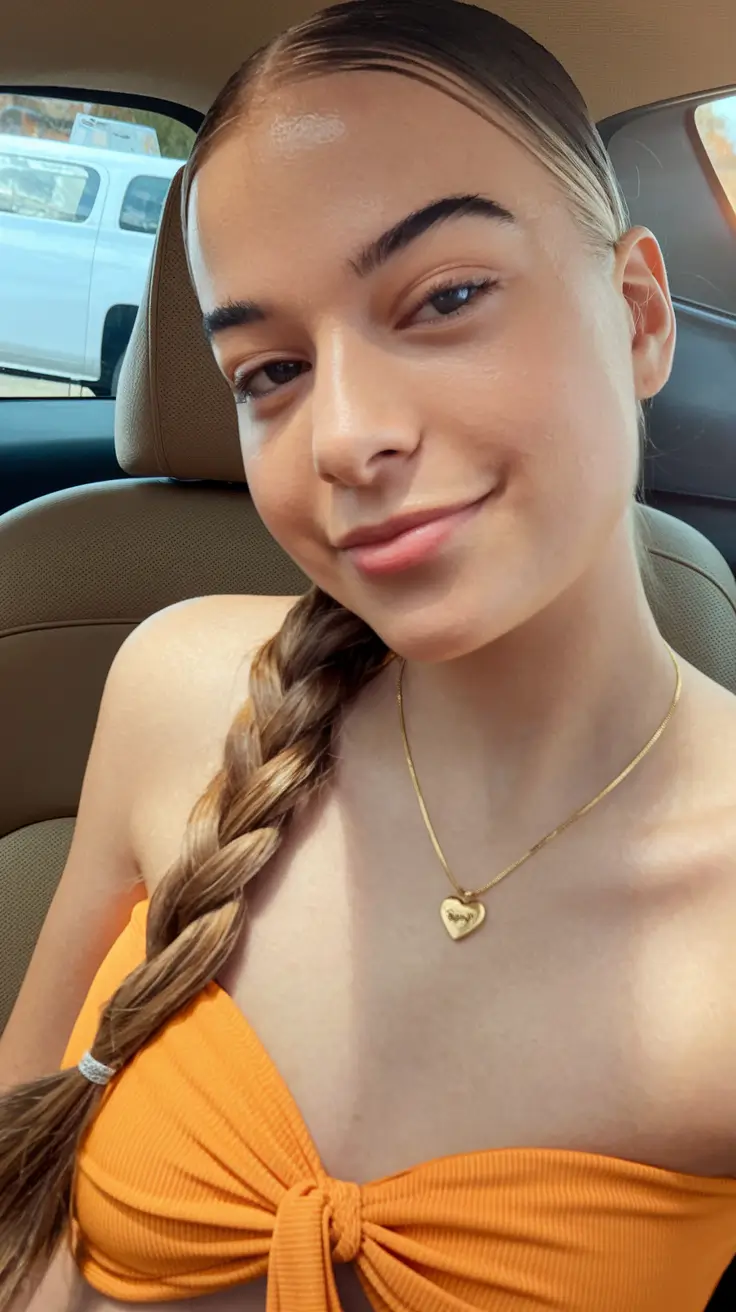 easy Sleek Summer Braid with Golden Shine