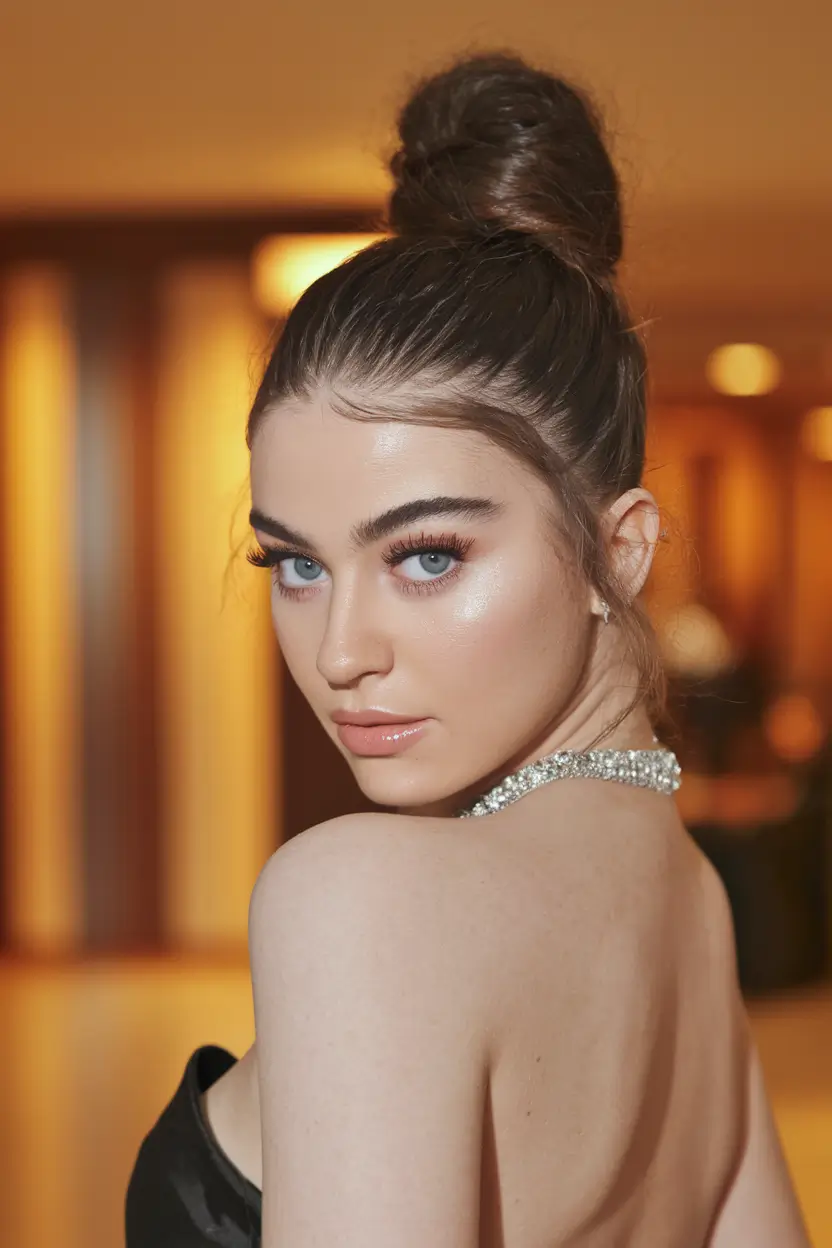 easy summer updos for long hair textured high bun