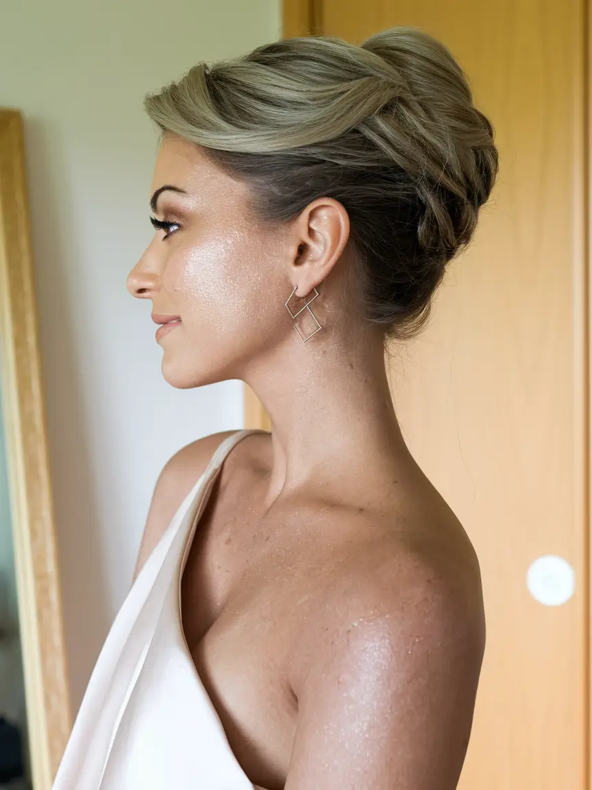 easy summer updos for medium hair simple french twist
