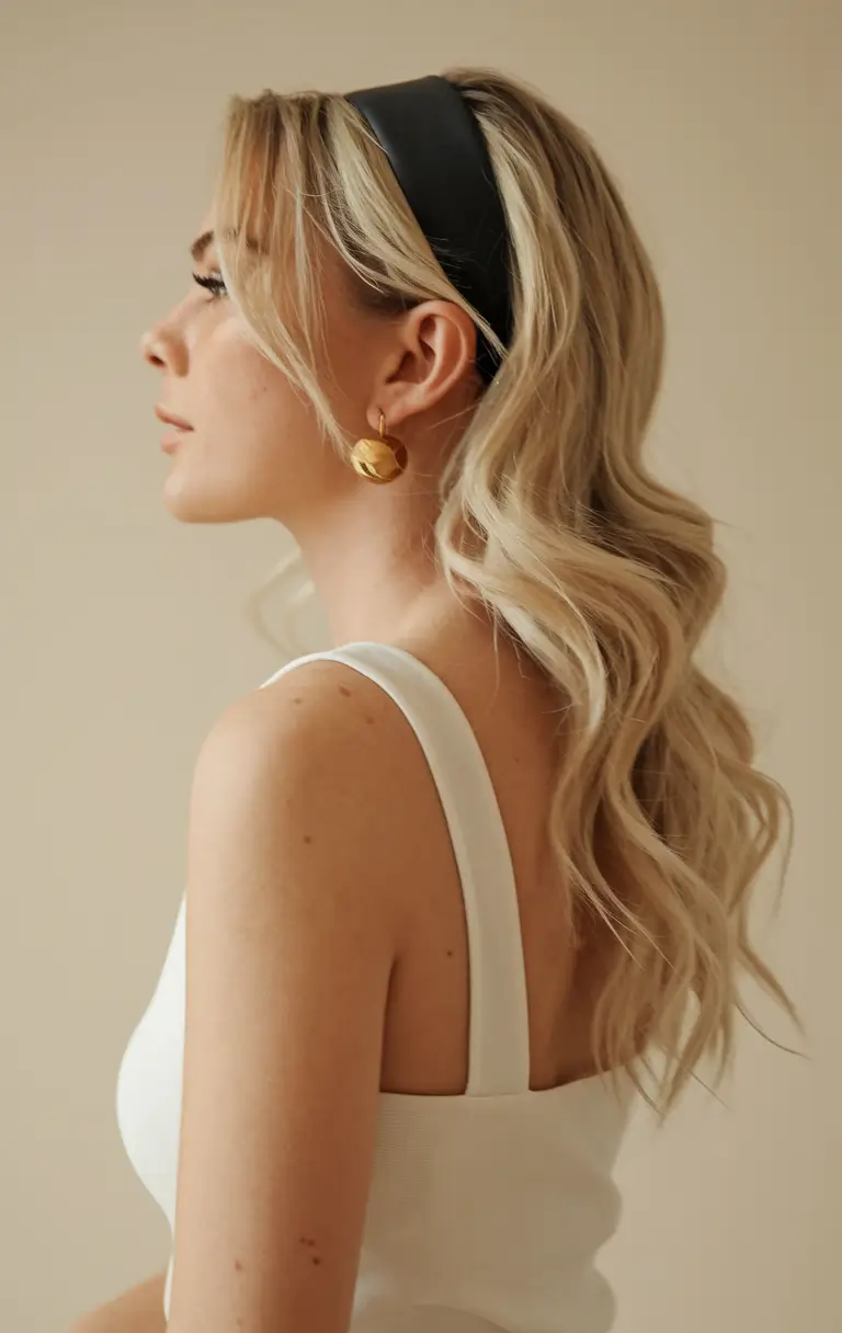 easy & Cute hairstyles - Summer 2025 Soft Waves with a Satin Headband