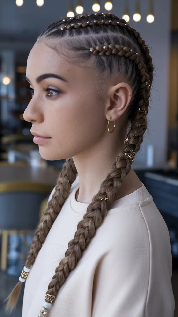 easy & Cute hairstyles - Summer 2025 Decorated Boxer Braids for a Trendy Twist