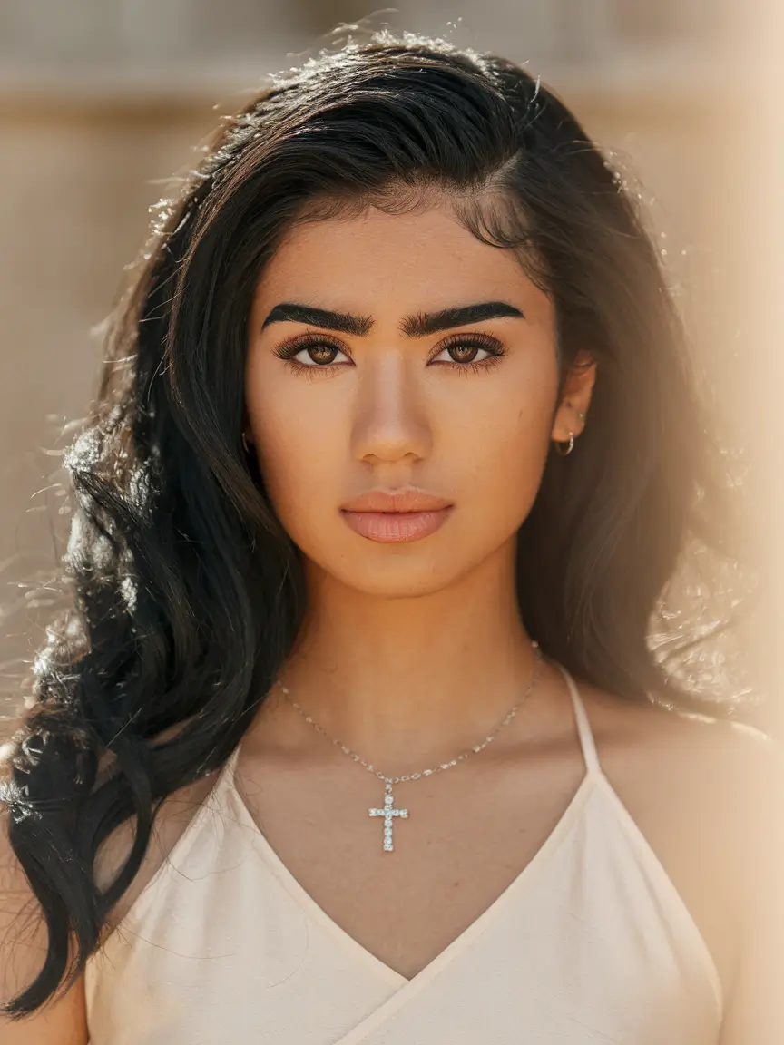 simple hairstyle in summer