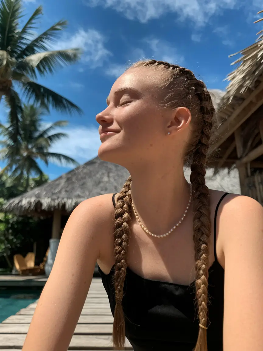simple hairstyle for summer