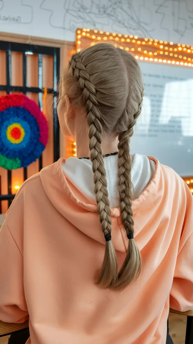 Fresh Summer Hairstyles for Teen Girls 2025 Playground French Braids with Chill Vibes