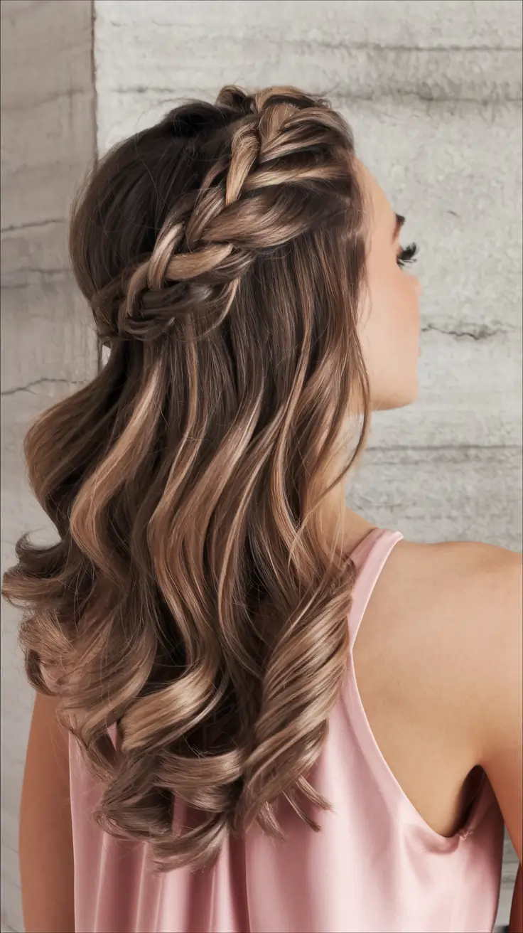 Fresh Summer Hairstyles for Teen Girls 2025 Waterfall Braid Meets Hollywood Waves