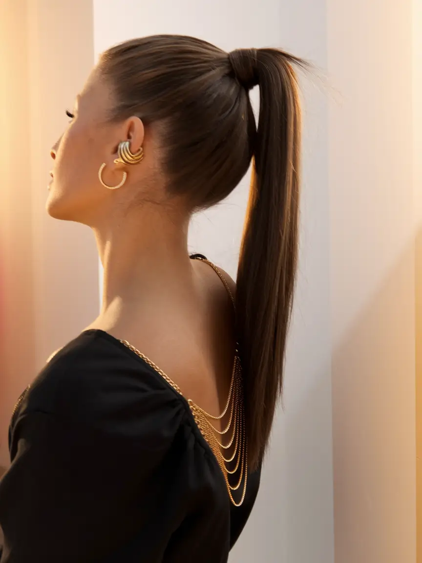 Fresh Summer Hairstyles for Teen Girls 2025 Power Ponytail with Sleek Summer Energy