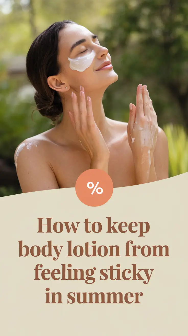 How to Keep Body Lotion from Feeling Sticky in Summer