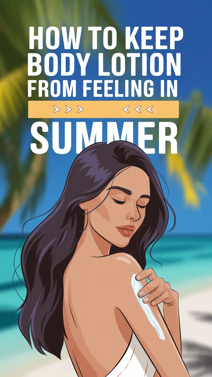 How to Keep Body Lotion from Feeling Sticky in Summer