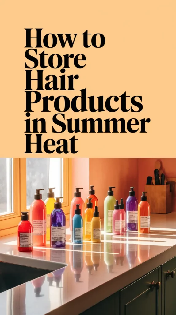 How to Store Hair Products in Summer Heat: My 2025 Routine