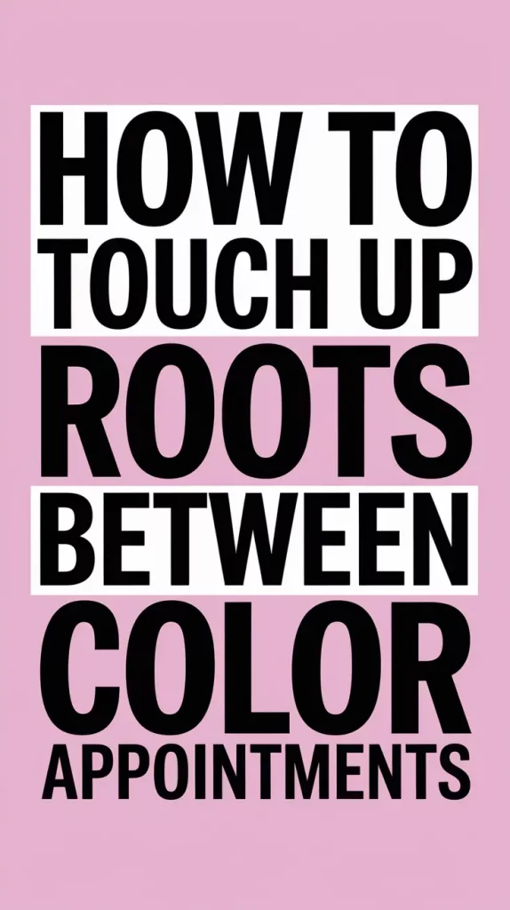 How to Touch Up Roots Between Color Appointments Easily