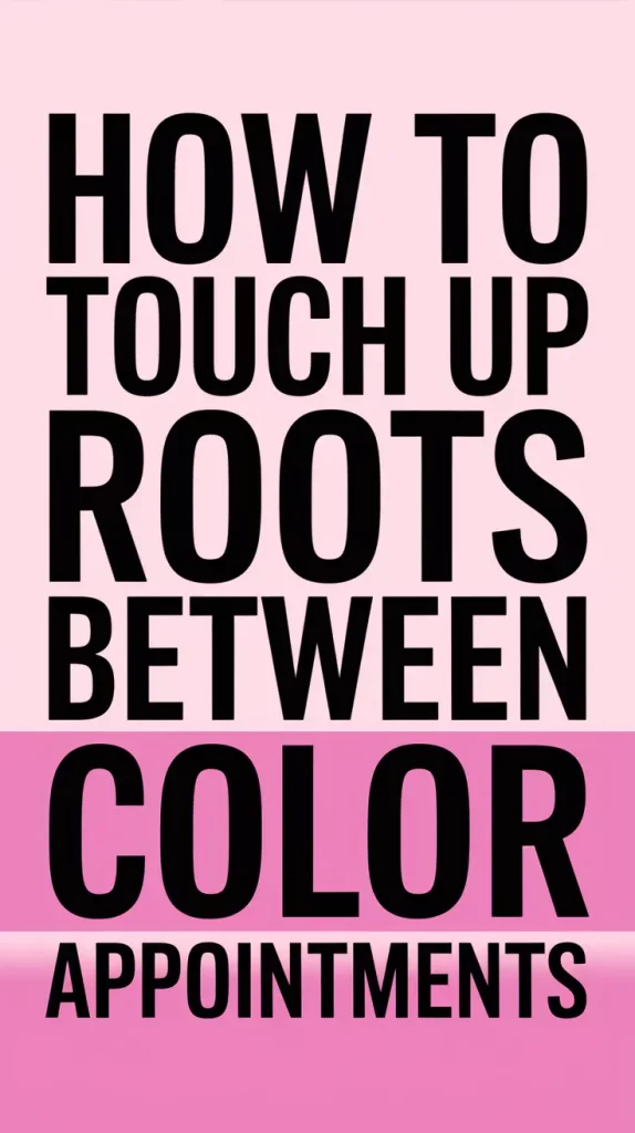 How to Touch Up Roots Between Color Appointments Easily