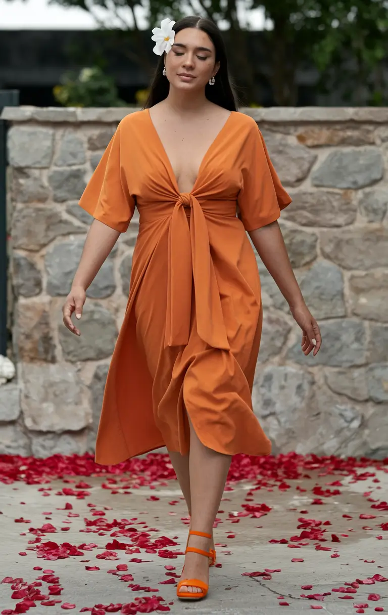 Oversized outfits for the summer of 2025+Flowy Confidence in Sunset Orange
