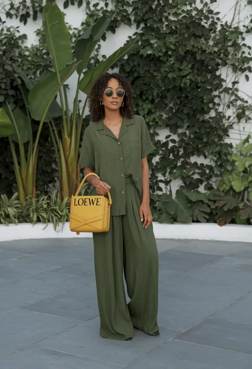 Oversized outfits for the summer of 2025 Olive Two-Piece with Utility Vibes