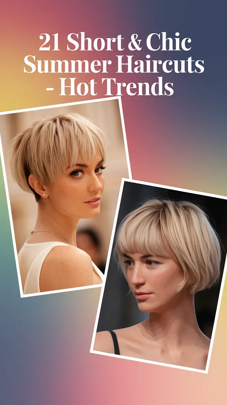 Short & Chic Summer Haircuts – Hot Trends 2025 for Every Hair Type and Face Shape