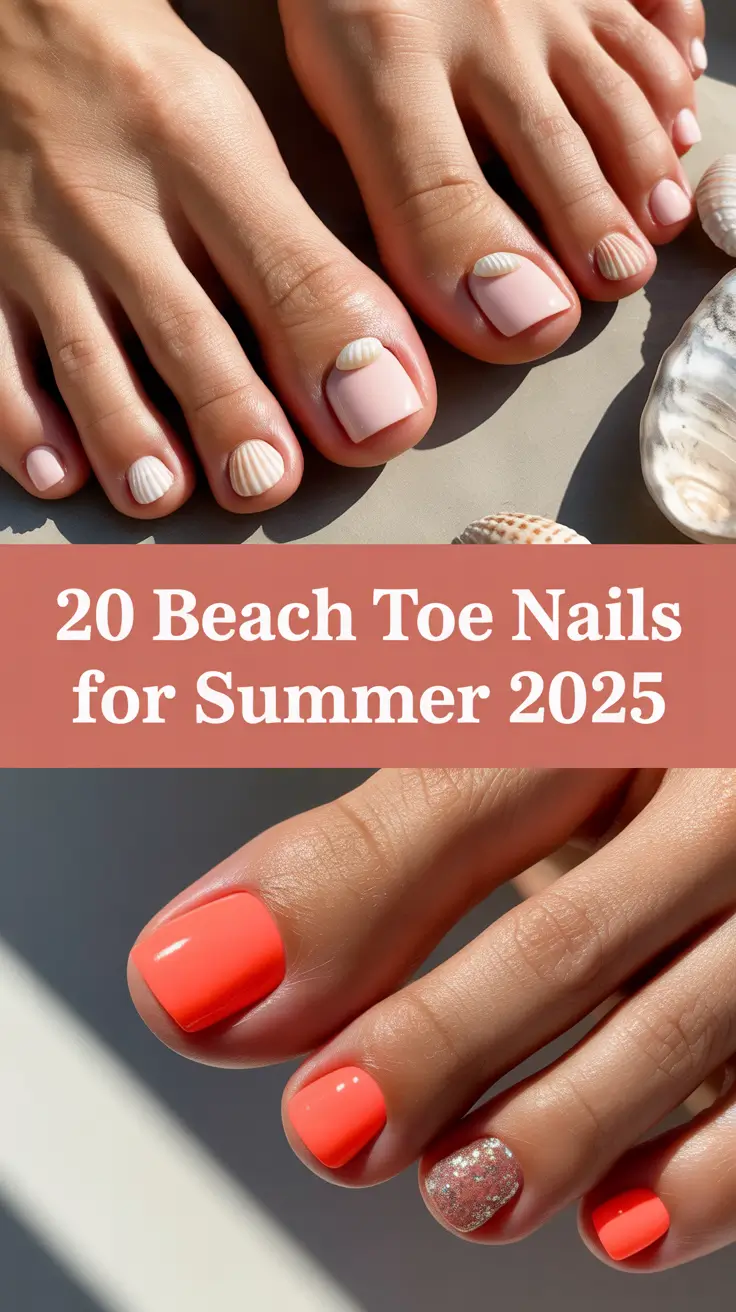 Beach Toe Nails for Summer 2025: Pretty Designs, Bold Colors & Vacation Vibes