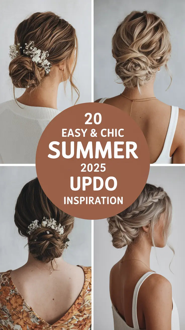 Easy & Chic Summer 2025 Updo Inspiration: Trendy, Effortless Hairstyles for Every Length