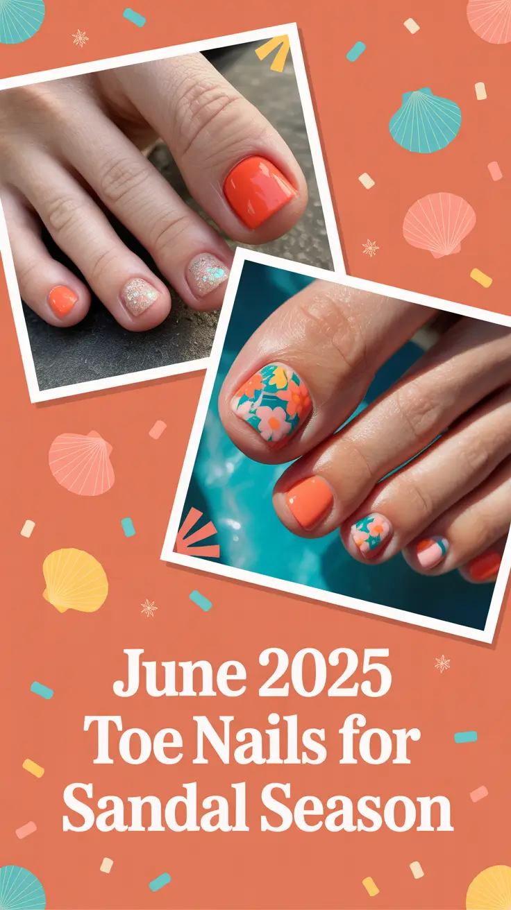 June 2025 Toe Nails for Sandal Season: Fresh Color Ideas & Bold Designs to Try Now