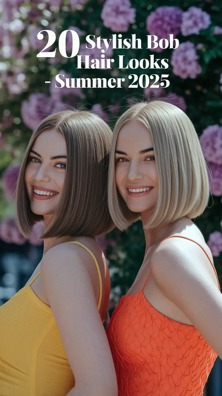 Stylish Bob Hair Looks - Summer 2025: Trendy Bob Haircuts for Every Style
