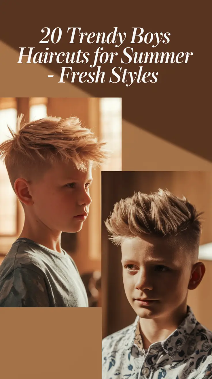 Trendy Boys Haircuts for Summer 2025 – Fresh Styles with Modern Fades