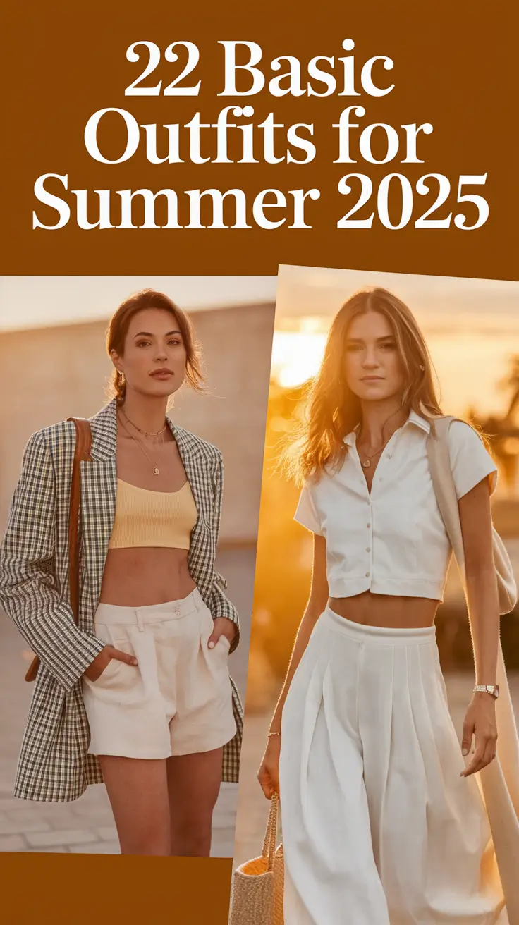 Basic Outfits for Summer 2025: Aesthetic and Effortless Style Ideas