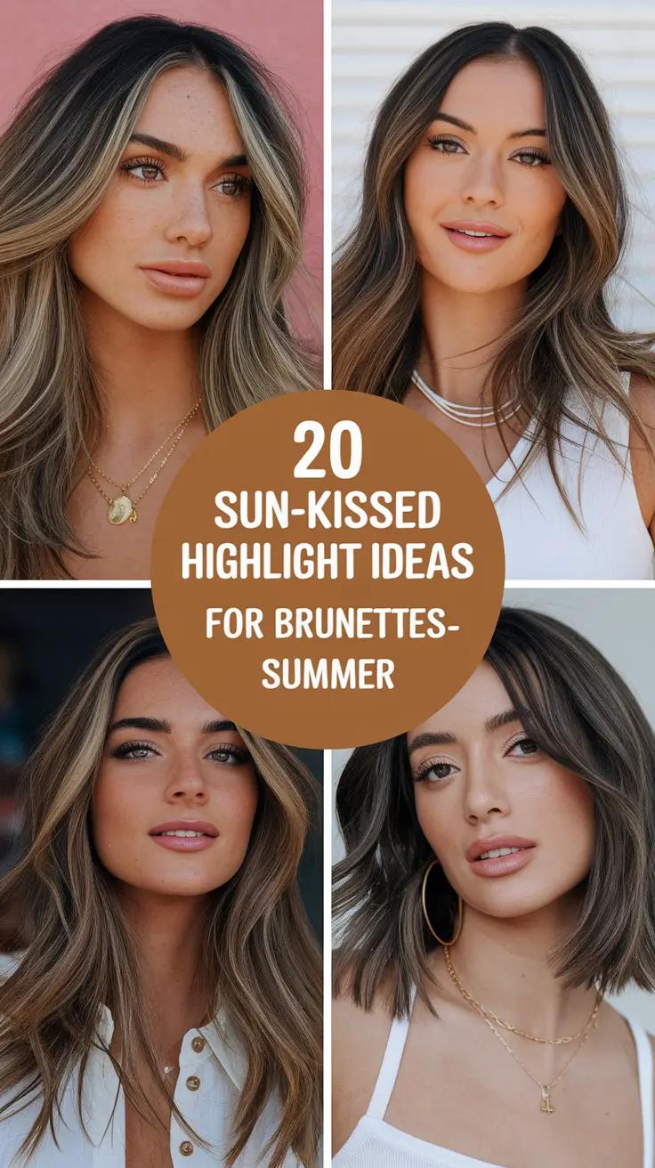 Sun-Kissed Highlight Ideas for Brunettes – Summer 2025!