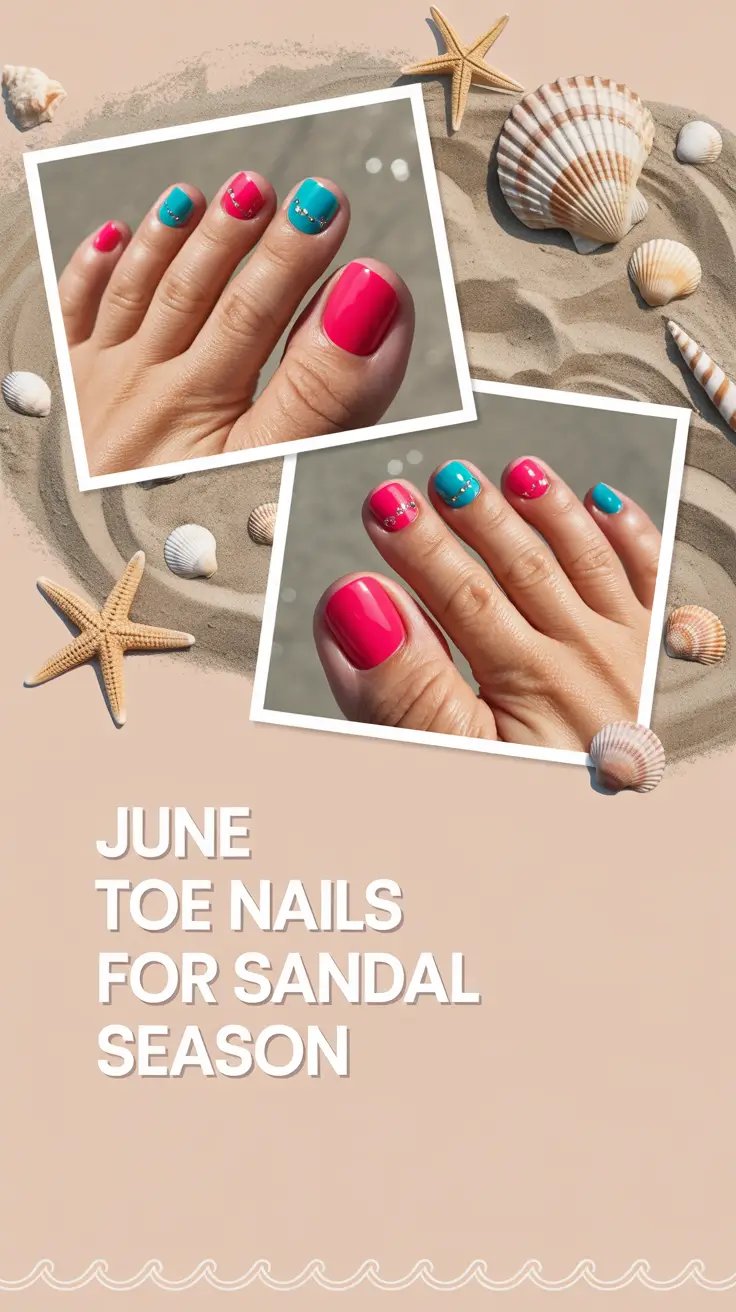 June 2025 Toe Nails for Sandal Season: Fresh Color Ideas & Bold Designs to Try Now