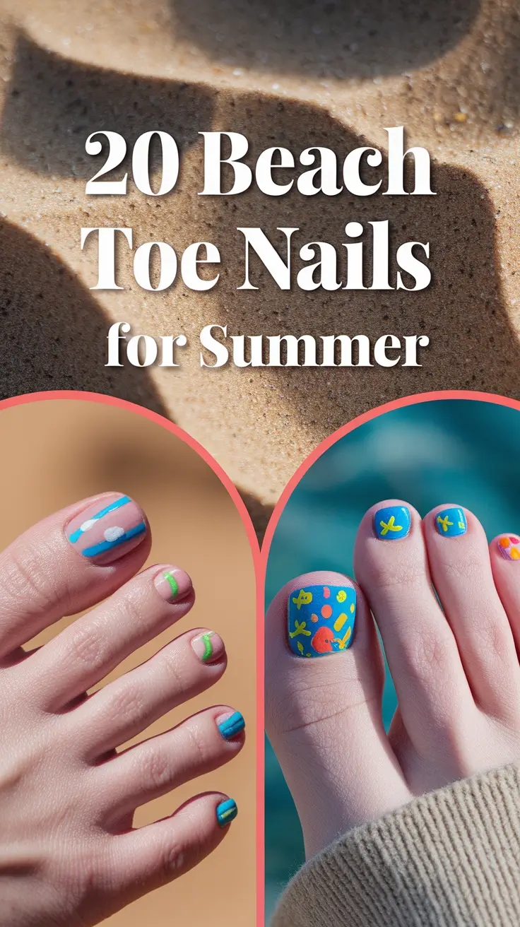 Beach Toe Nails for Summer 2025: Pretty Designs, Bold Colors & Vacation Vibes