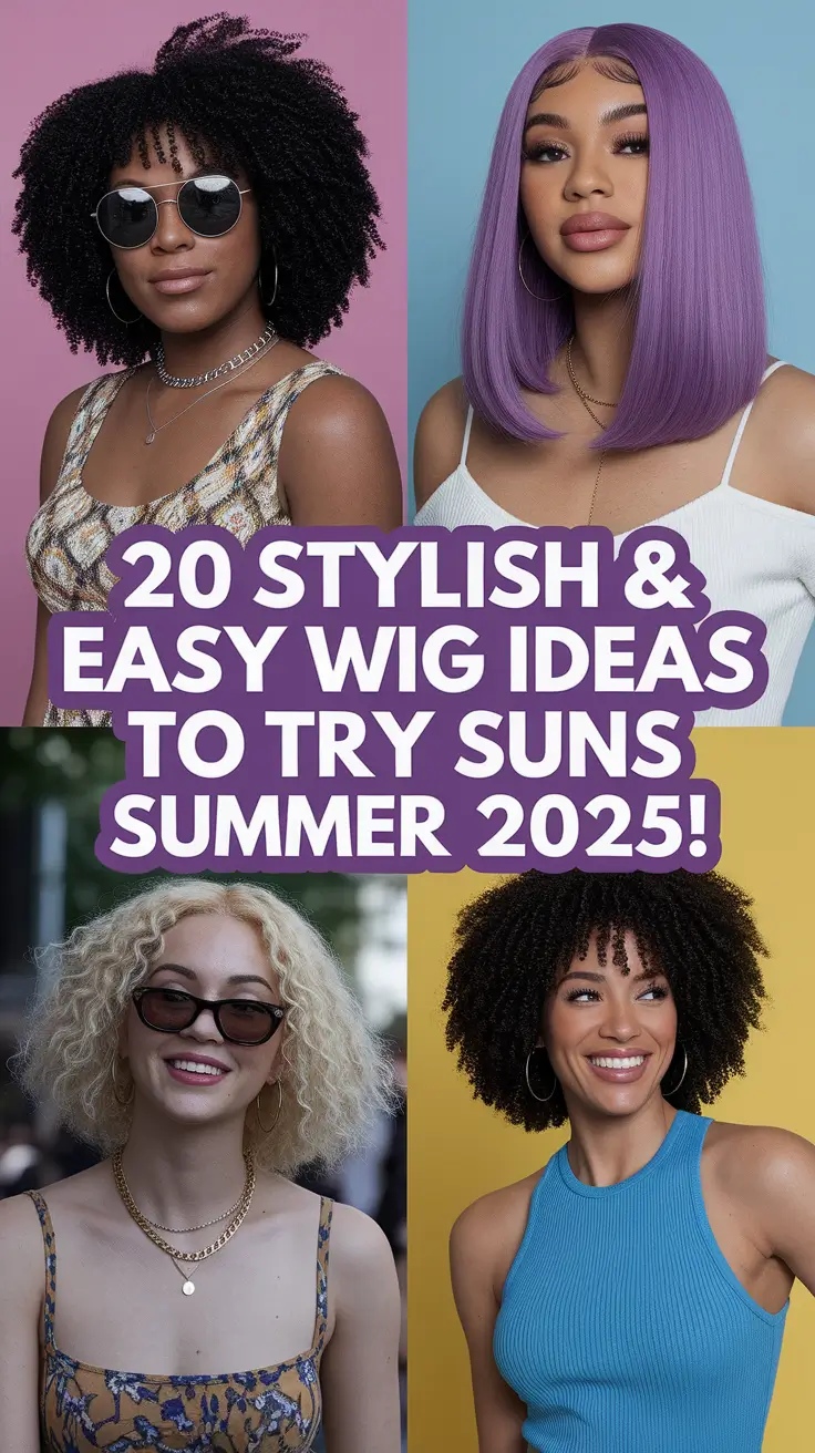 Stylish & Easy Wig Ideas to Try Summer 2025: Bold, Chic & Effortlessly Cool